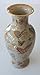 Vintage Porcelain Vase 12 Inch Chinese Butterfly Satsuma Hand Painted Pottery