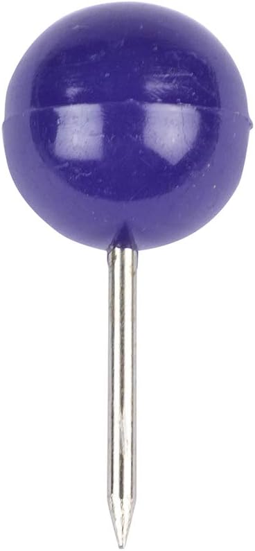 JAM PAPER Colourful Push Pins - Round Head Map Thumb Tacks - Purple Pushpins - 100/Pack - Image 5