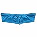 iEFiEL Mens Shiny Cap Cover Bulge Pouch Low Rise Mini Bikini Briefs Lingerie Underwear Blue M