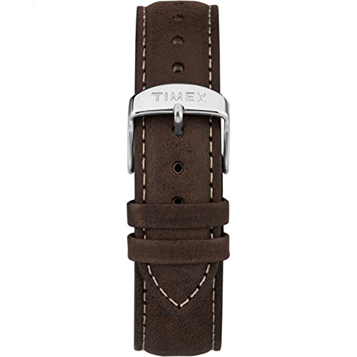 Timex TW7C06300 Two-Piece 20mm Dark Brown Leather Quick-Release Strap