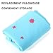 Pregnancy Pillow Cover/U Shaped Pillow Cover/Pregnancy Pillow Case/Maternity Pillow Case/Pillowcase with Removable Cotton Cover 57x30 Inch for Pregnancy Pillow Moonblue