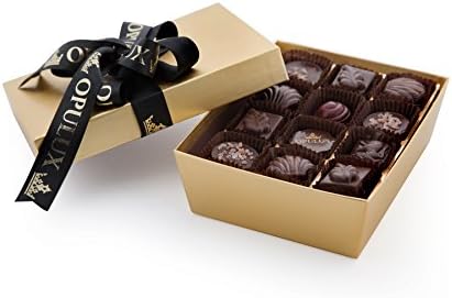 Gourmet, Artisan Chocolates, Made with Certified Organic and Fair Trade Cacao. Gluten Free. 100% Satisfaction Guarantee. 24-Piece Elegant Gift Box
