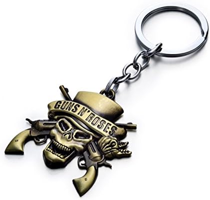 Portachiave guns n' roses rock band musicale music nuovo gadget new keychain US Seller