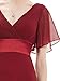 Alisapan Women‘s Ruffles Sleeves A-Line Floor Length Chiffon Plus Size Gowns and Evening Dresses with Sleeves