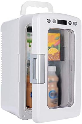 12 l refrigerator with dual voltage, 12V / 220V digital temperature display, wine fridge for the car, refrigerator, cooler, transparent refrigerator door