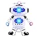 Alagoo Electronic Toy Robot Walking Dancing Singing Robot with Musical and Colorful Flashing Lights 360° Body Spinning Robot Toy Gift for Kids, Boys and Girls (White)