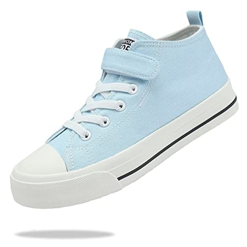 Fefoe Boys Blue Canvas Shoes Girls Canvas Walking