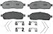 ACDelco Silver 14D1083MH (19285989) Semi-Metallic Front Disc Brake Pad Set with Hardware