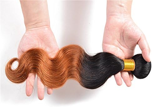 Sexy Weave Brazillian Body Wave Hair Bundles Real Virgin Human Hair Extensions 1b30 Color Ombre Black Brown 100g/Bundle for Women