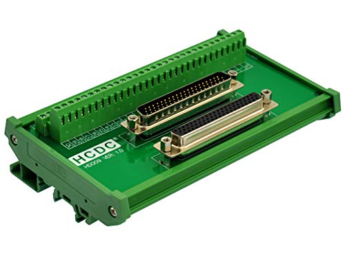 DIN Rail Mount D-SUB Male-Female Interface Module Terminal Block Breakout Board (DB62HD)