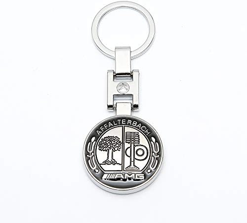 Mercedes-Benz Metal Rectangle Keychain Key Ring 3D H Metal Key Chain Keyring Double Side