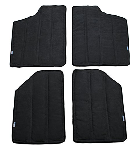 YOCTM Car Interior Rear Window and Roof Mesh Hardtop Heat Insulation Cotton Kit for Jeep Wrangler 2012 Up Car Styling (Black) - Thumbnail 3