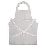 Galaxy 390 32 x 50 Size, White Polyethylene Spun Bonded Bouffant Apron