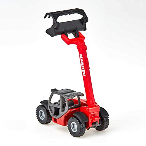 siku 1482, Manitou Teleskoplader, Metall/Kunststoff, Rot, Beweglicher Ladearm – Bild 7