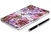 MoKo Sony Xperia Z3 Tablet Compact Case - Ultra Slim Lightweight Smart-Shell Stand Cover Case for Xperia Z3 8 Inch Tablet Compact, Floral Purple (with Smart Cover Auto Wake/Sleep)