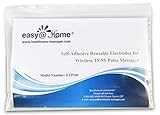 Easy@home 10 Re-useable Wireless TENS & EMS Self-Adhesive Electrode Pads, FDA Cleared for Over The Counter(OTC) Use, Compatible with Easy@Home EHE016 Wireless TENS