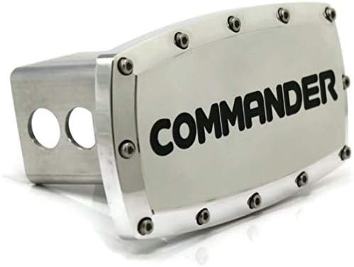 Elite Automotive Trailer Tow Hitch Cover for Jeep Commander Chrome - 813-5648