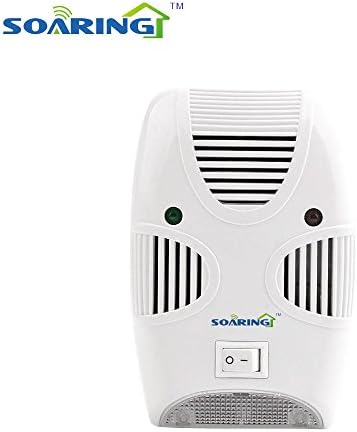 SOARING Multifunctional Pest Repeller with Ultrasonic and Electro-Vibrawave Technology Repels Ants Rats Mosquitos Spiders Lygaeidaes and More with Build-in LED Night Light and Side Plug-in