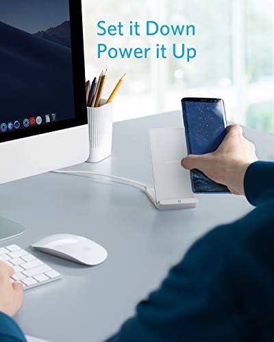 Amazon Com Anker Wireless Charger Powerwave Stand Qi Certified For Iphone 12 12 Mini 12 Pro Max Se 11 11 Pro 11 Pro Max Xr Xs Max 10w Fast Charging Galaxy S S10 S9 S8