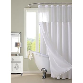 Hookless Waffle Fabric Shower Curtain Size 71 X 74 Color