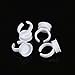 95 Pieces Cup Rings Glue Rings Disposable Plastic Tattoo Glue Holder Nail Art Eyelash Extension Makeup Rings with Storage Box