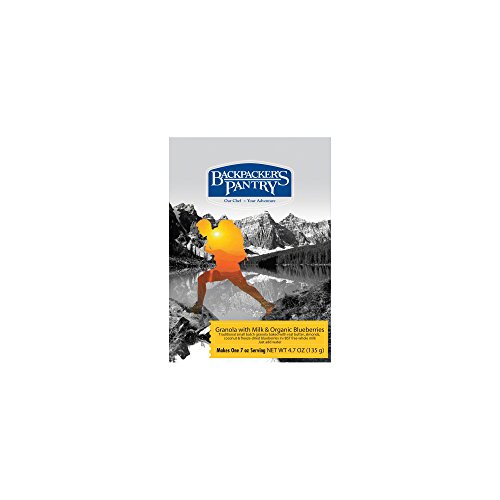 Backpacker's Pantry Granola with Milk & Blueberries, One Serving Pouch, (Packaging May Vary)