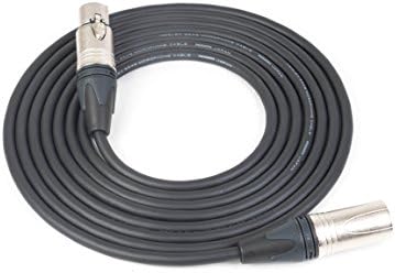 Mogami 2549 Professional Studio Microphone Cable | XLR Male 3-Pin to XLR Female 3-Pin | Neutrik Silver | 3 Feet | Black | Assembled in The USA