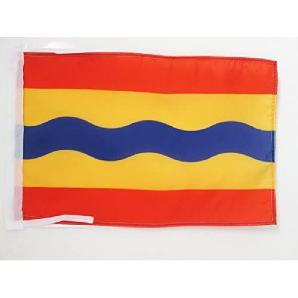 AZ FLAG - Province of Overijssel Flag - 18'' x 12'' - 100% Polyester Overijssel Small Banner with Two Cords - Fade Resistant - Vivid Colors - 18x12 in - 45x30 Cm