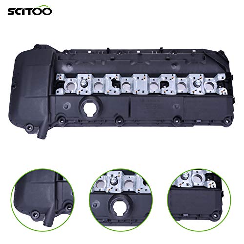 SCITOO Engine Valve Cover with Gasket Replacement for 325i 525i E46 E60