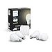 Philips Hue White 3rd Generation A19 Dimmable Smart LED 4-Bulb Kit with 2nd Gen Bridge (Renewed)