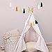 Cotton Tassel Garland Colored Tassels Banner Decorative, Total 20pcs Tassel Wall Hangings for Boho Home Decor, Baby Shower, Birthday Christmas Day Party, Nursey Room (2 Pack)