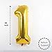 Pink and Gold First Birthday Decorations - 40 Inch | Happy Birthday Sign for Pink Birthday Decorations | 1st Birthday Decoration for Girls and Boy | Gold One Balloon for First Birthday Decorations