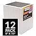 Artistik Stretched Canvas Frames - Stretched Canvas (Pack of 12-8 in x 10 in) 100% Cotton Artist Quality Acid Free Triple Primed Gesso Stretched Canvases Quality Art Paint Supply