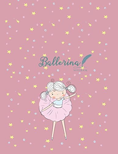 Notebook: Ballerina girl cover and Dot pages, Extra large (8.5 x 11) inches, 110 pages, notebooks and journals: Volume 9 (Ballerina girl notebook,with ... Extra large (8.5 x 11) inches, 110 pages)