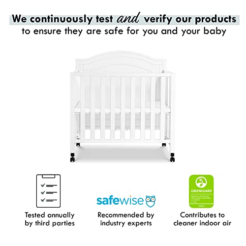 DaVinci Charlie Folding Portable 3in1 Convertible Mini Crib and Twin