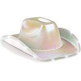 Unisex Cowboy Hat Light Up Flashing LED Brim Fun Light Up Hat For Wedding Prom Birthday Party Halloween Christmas