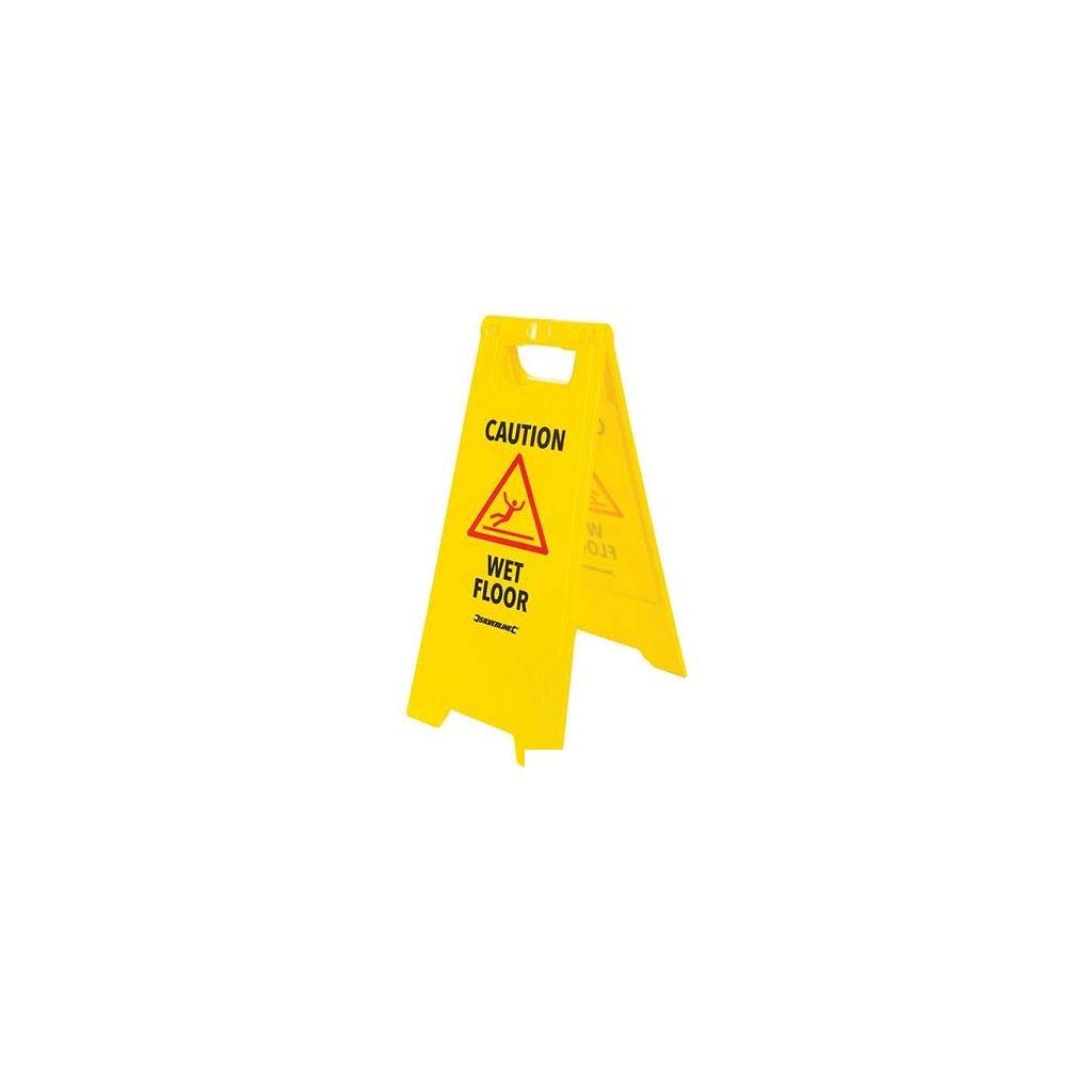 Silverline 'A' Frame Caution Wet Floor Sign 295 x 610mm English (883504)