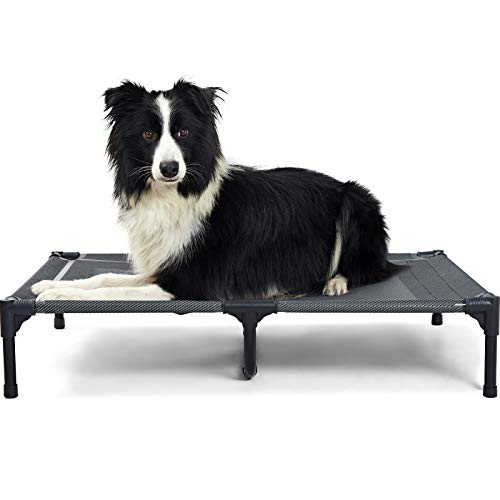 ANWA Elevated Dog Bed Large, Cooling Raised Dog Bed Outdoor & Indoor