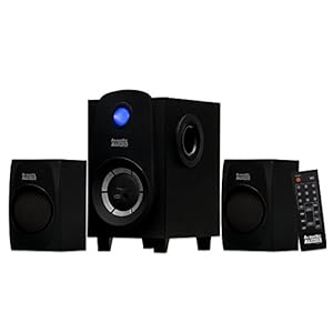 Acoustic Audio Bluetooth 2.1-Channel Home Theater Stereo System Black (AA2107) 41TdepQM49L