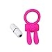 Aoken Cock Ring Rabbit Vibrating Water-Proof Penis Ring Sex Toy Pink