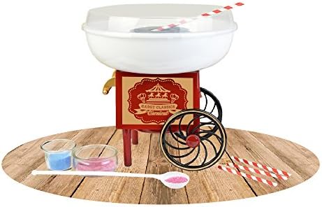 Gadgy ® Machine à Barbe à Papa Chariot | Appareil Cotton Candy | Utiliser Sucre Ordinaire ou Bonbons | Fete Foraine Anniversaire Enfant | Rouge Blanc - Cuisine A Vivre Gadgy ® Machine à Barbe à Papa Chariot | Appareil Cotton Candy | Utiliser Sucre Ordinaire ou Bonbons | Fete Foraine Anniversaire Enfant | Rouge Blanc