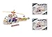 Lightahead Assembly Metal Helicopter Model Kits Toy Plane Building Puzzles Set for Kids, 363 pcs metal blocks
