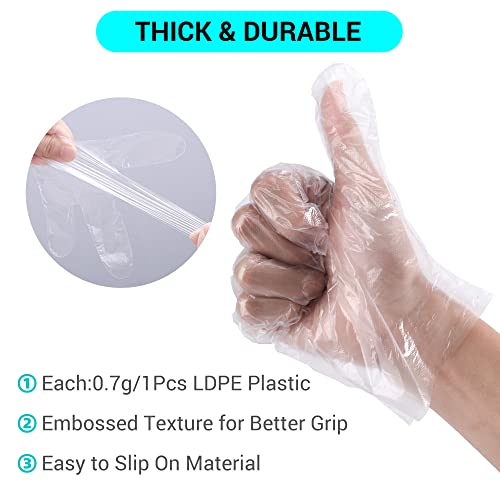 Brandonsuper Food Prep Gloves Plastic Food Safe Gloves, Food Handling