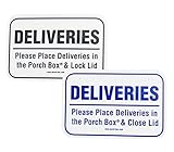 Porch Box Delivery Sign (8.75" Wide x 5.75" Tall)