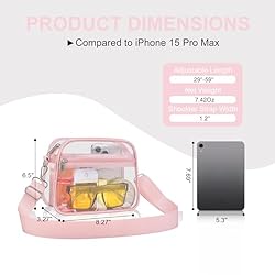 USPECLARE Clear Bag for Stadium Events Clear