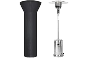 GardenPal 420D Patio Heater Covers with Zipper Outdoor Heater Cover Heavy Duty Tear-Proof, Anti-Snow, Wind-Resistant Dust-Proof Cover for Patio Heater 89"x 33"x 19"