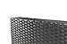 4 Pieces L Shaped Outdoor Furniture Patio Sectional Wicker Rattan Garden Corner Sofa Couch Set, Full, Black