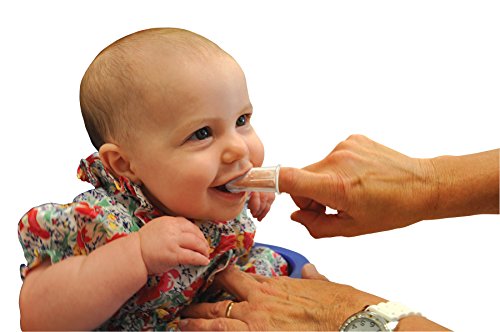 image for Baby Buddy Brilliant Baby Finger Toothbrush - Silicone Gum Massager an