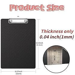 9 * 12.4Inches True 3K Carbon Fiber Clipboard 304