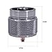 Walmeck- Camping Stove Adapter 1LB Propane Small Tank Input EN417 Lindal Valve Output